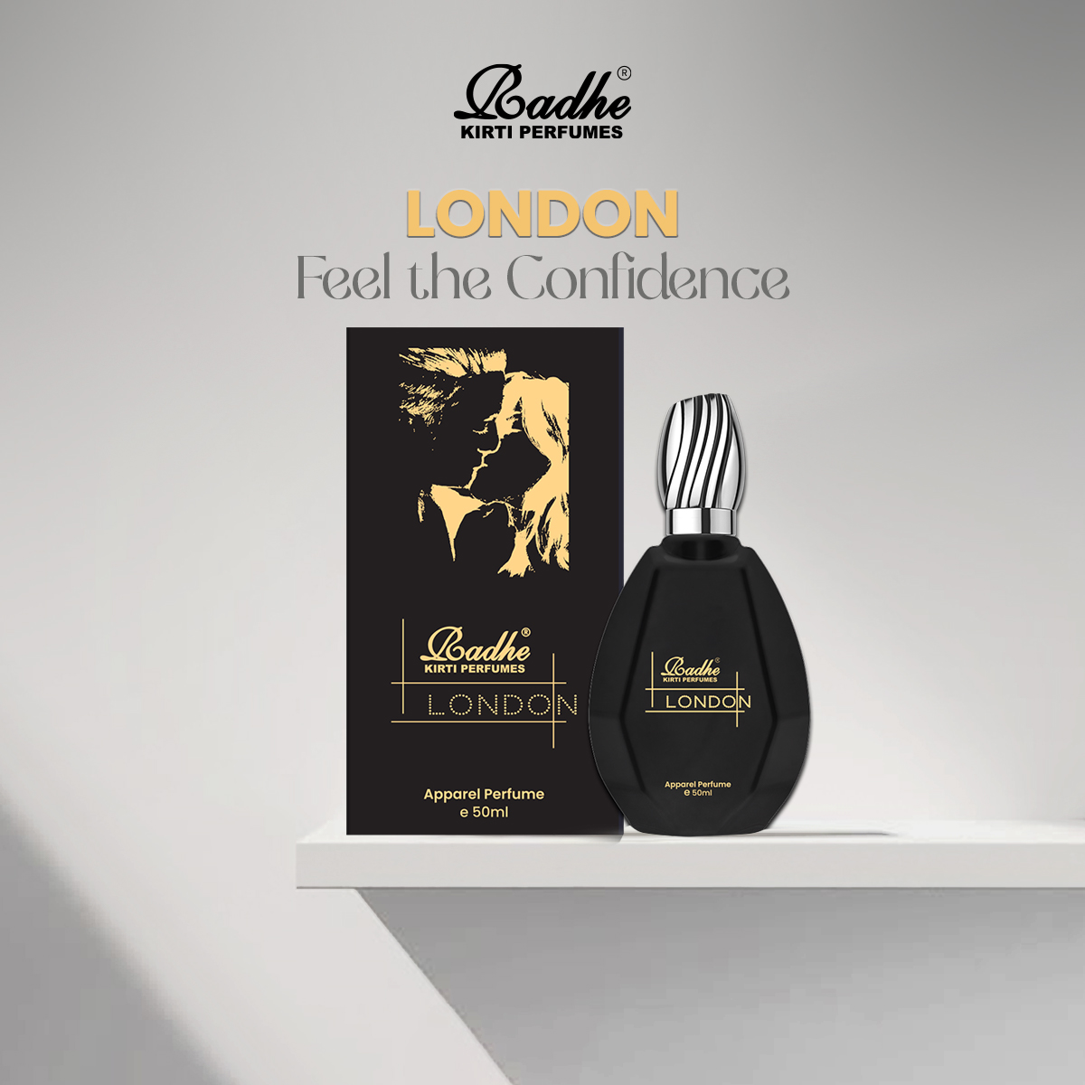 Radhe London Black Premium Perfume 50ml