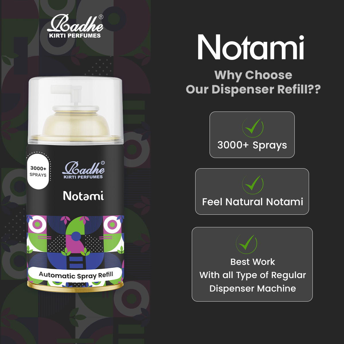 Notami Automatic Spray Refill 265ml - Alternate view